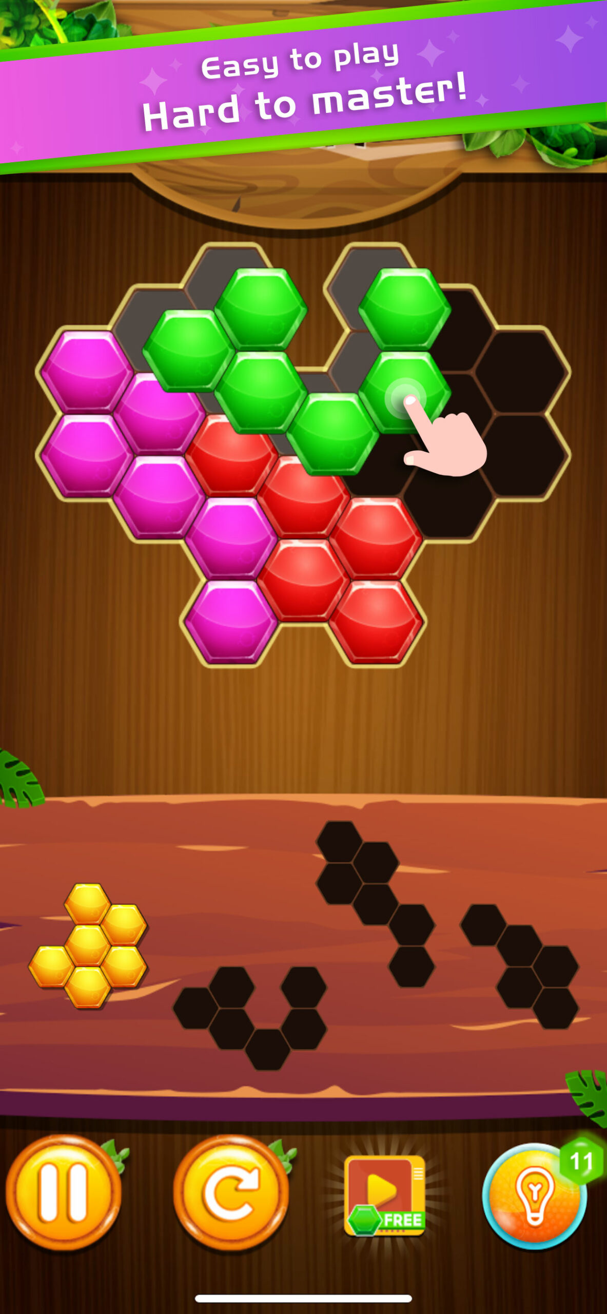 Brain Teasers: Color Hexa game